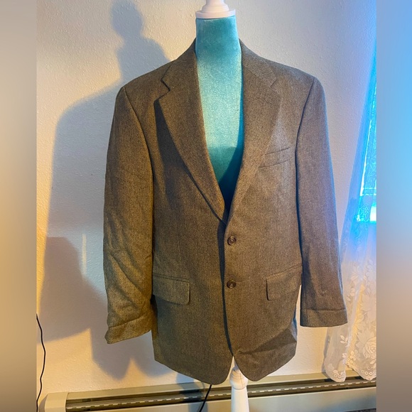 Ralph Lauren: Classic Brown-green Blazer - Picture 1 of 6